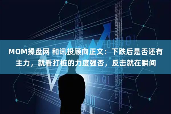 MOM操盘网 和讯投顾向正文：下跌后是否还有主力，就看打桩的力度强否，反击就在瞬间