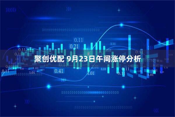 聚创优配 9月23日午间涨停分析